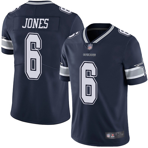 Men Dallas Cowboys Limited Navy Blue Chris Jones Home 6 Vapor Untouchable NFL Jersey